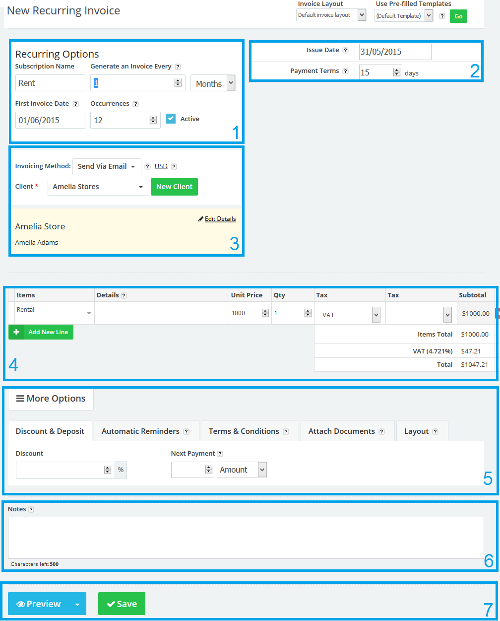 recurring-invoice-page