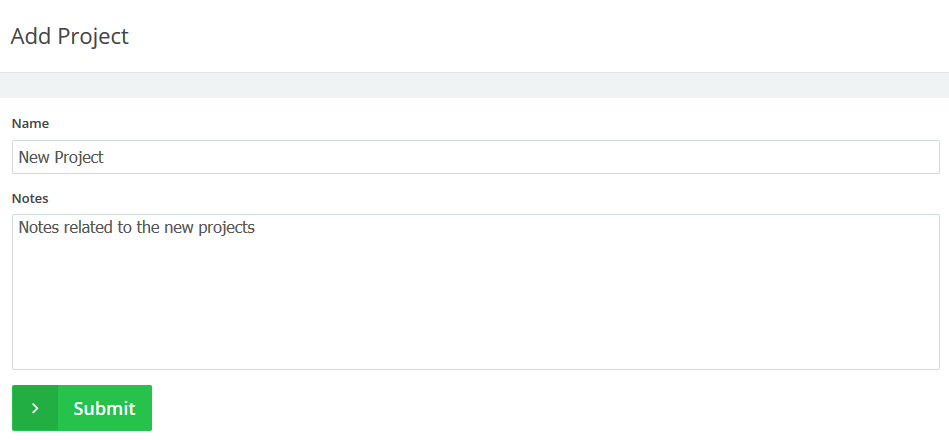 New projects details